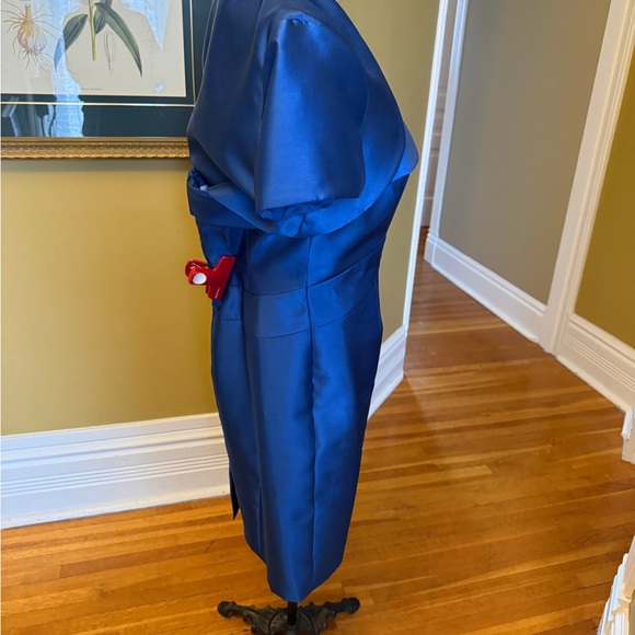 JS Collections Blue Mini Dress - Picture 3 of 11